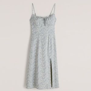 Abercrombie & Fitch Tie-Front Midi Dress, L